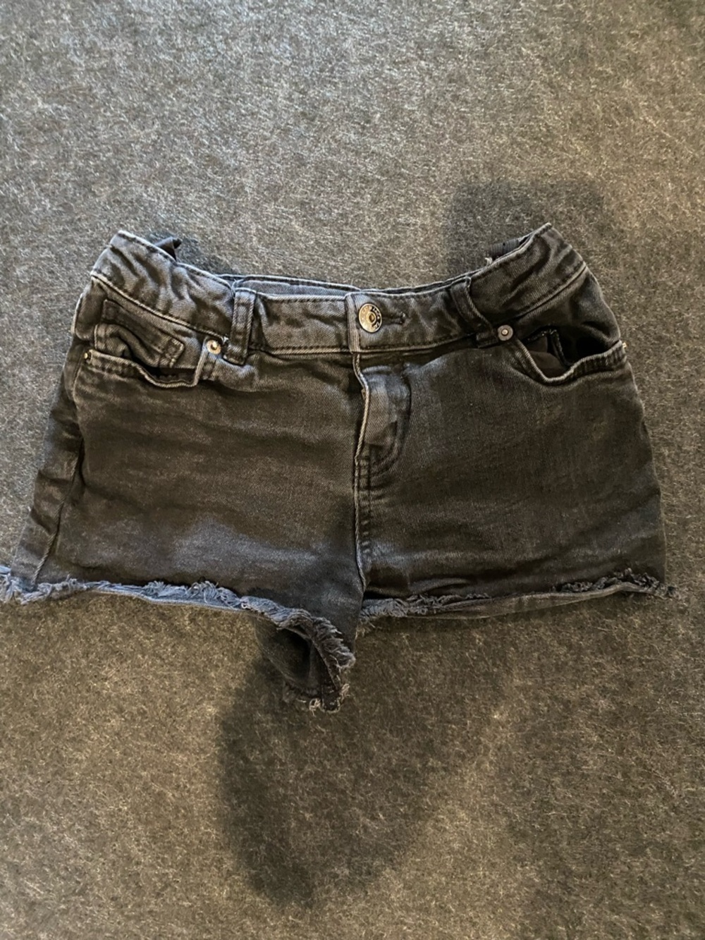 Cat & Jack Black Frayed Denim Shorts